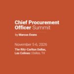 Chief Procurement Officer Summit to Convene Senior Procurement Leaders in Dallas, 5 to 6 November 2026